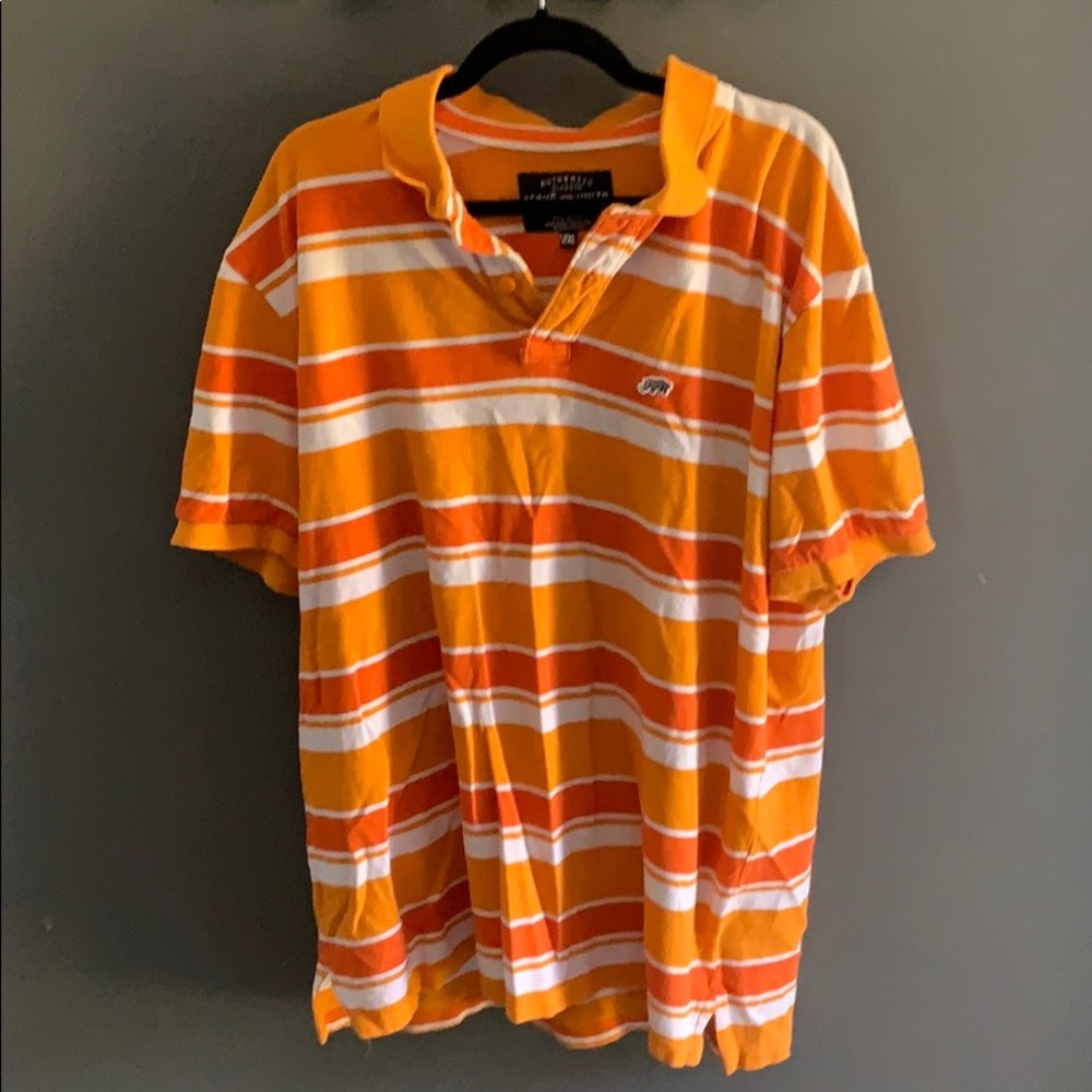 Orange and white Ecko unlimited polo